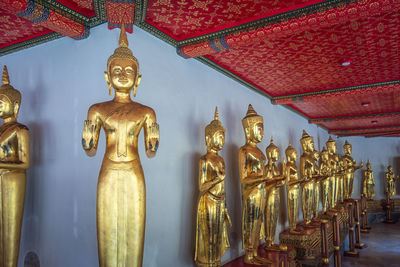 Statue of buddha in building