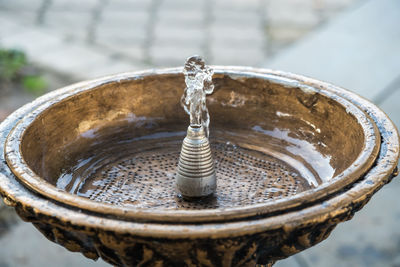 Close-up of water fountain