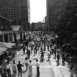 People in city