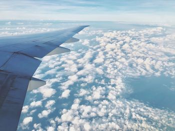 Aerial view of cloudscape against sky