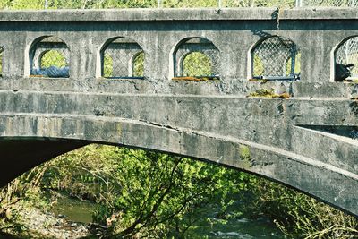 Arch bridge over canal