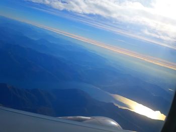 Aerial view of landscape against sky