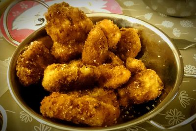 Close-up of served food