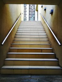 Low angle view of staircase in building