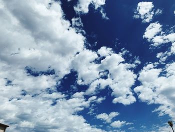 Low angle view of clouds in sky