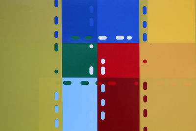 Full frame shot of multi colored wall