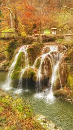 Fountain in water