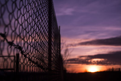 Scenic view of sky at sunset