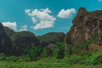 Panoramic view of landscape against sky