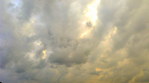 Low angle view of clouds in sky