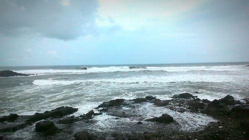 Scenic view of sea against sky