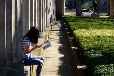 Man sitting on grass