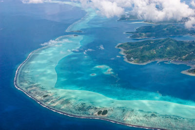 Aerial view of sea