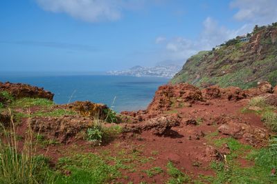 Scenic view of sea against sky