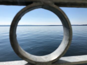 Close-up of sea against sky