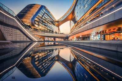 View of suspension bridge