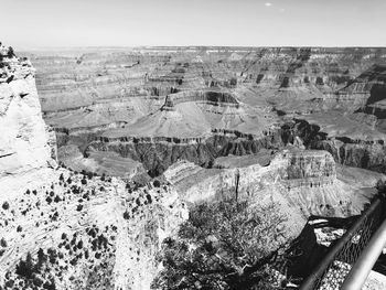 High angle view of landscape against sky