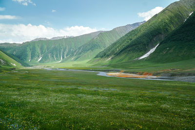 Scenic view of landscape against sky