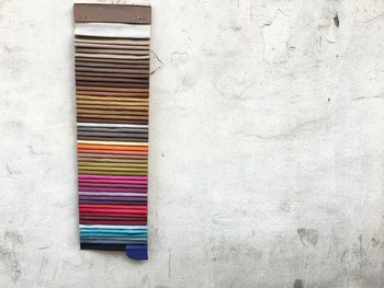 Close-up of multi colored wall