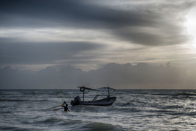 Scenic view of sea against sky