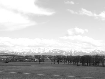 Panoramic view of landscape against sky