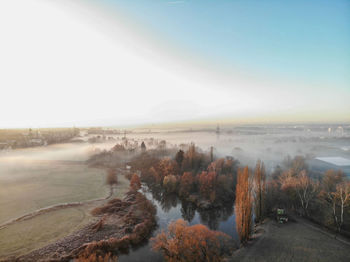 Scenic view of landscape against sky