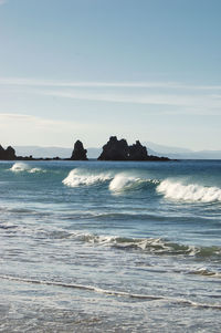 Scenic view of sea against sky