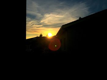 Sun shining through clouds