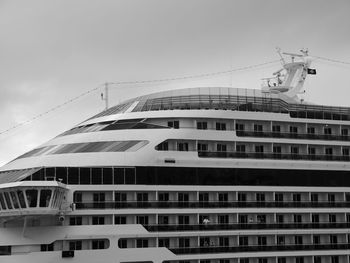 Low angle view of ship