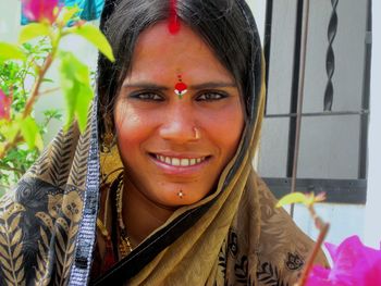 Portrait of a smiling young woman