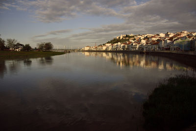 Scenic view of river against sky