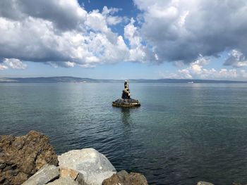 Scenic view of sea against sky