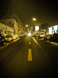 City street at night