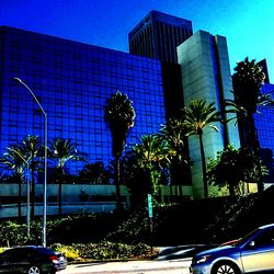 Low angle view of buildings in city