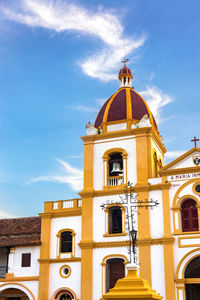 Low angle view of church against sky