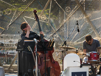 Group of people playing guitar