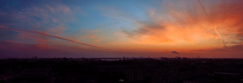 Cityscape at sunset