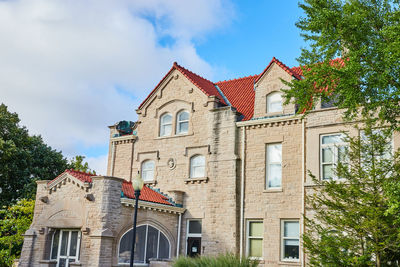 Low angle view of building against sky