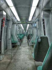 Interior of train