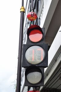 Low angle view of road signs