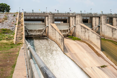 View of dam against sky