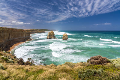 Scenic view of sea against sky