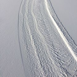 Close-up of frozen water