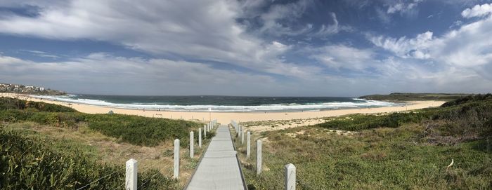 Panoramic shot of sea against sky