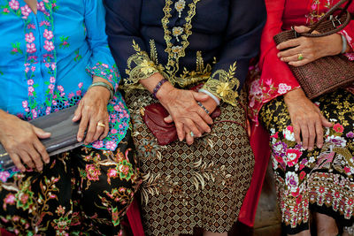 Full frame of market stall