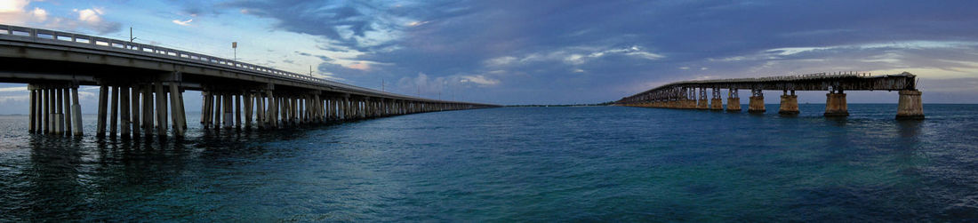 Pier over sea against sky