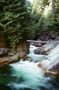 River flowing through rocks