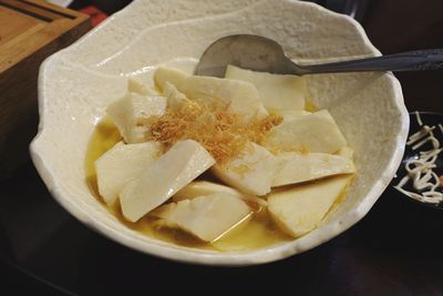 Close-up of pasta in bowl