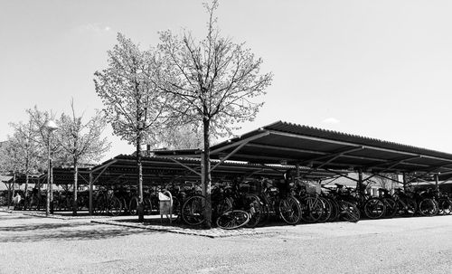 Built structure with trees in background