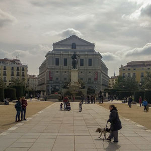 Group of people in front of buildings in city